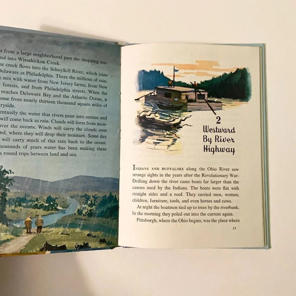 Vintage 1961 Whitman Learn About Books Rivers What  They Do and Our Earth - Picture 9 of 16